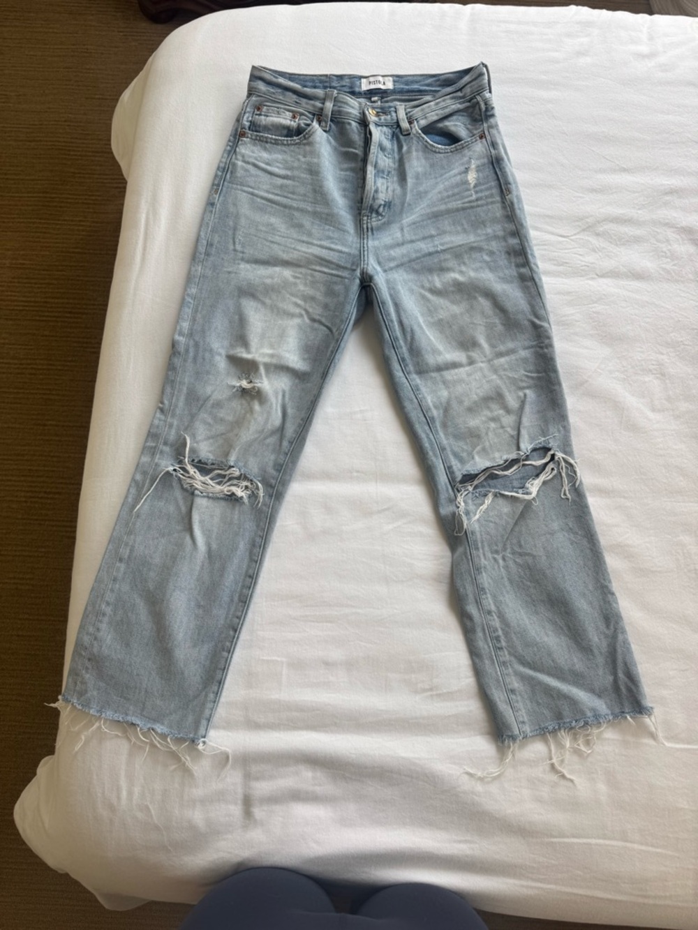 Pistola Light Wash High Rise Women's Jeans - Straight Leg